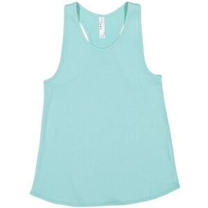 LAT Youth Girls Medium Chill Light Blue Relaxed Racerback Tank Top